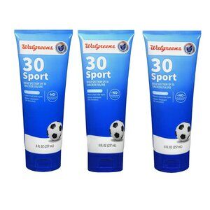 A Lot of Brand New Walgreens SPF 30 Sports UVA/UVB Sunscreen Water Resistant 8oz